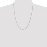 14k White Gold 1.4mm D/C Parisian Wheat Chain