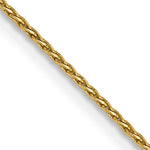 14k .8mm D/C Parisian Wheat Chain