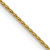 14k .8mm D/C Parisian Wheat Chain