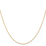 14k .8mm D/C Parisian Wheat Chain