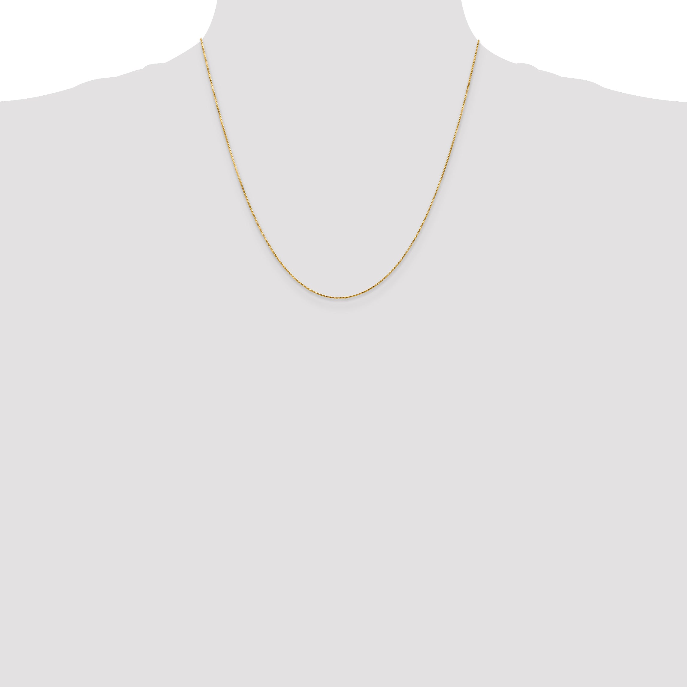 14k .8mm D/C Parisian Wheat Chain