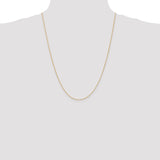 14k .8mm D/C Parisian Wheat Chain