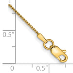 14k .8mm D/C Parisian Wheat Chain Anklet