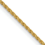 14K 1mm D/C Parisian Wheat Chain