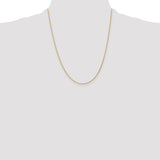 14K 1mm D/C Parisian Wheat Chain