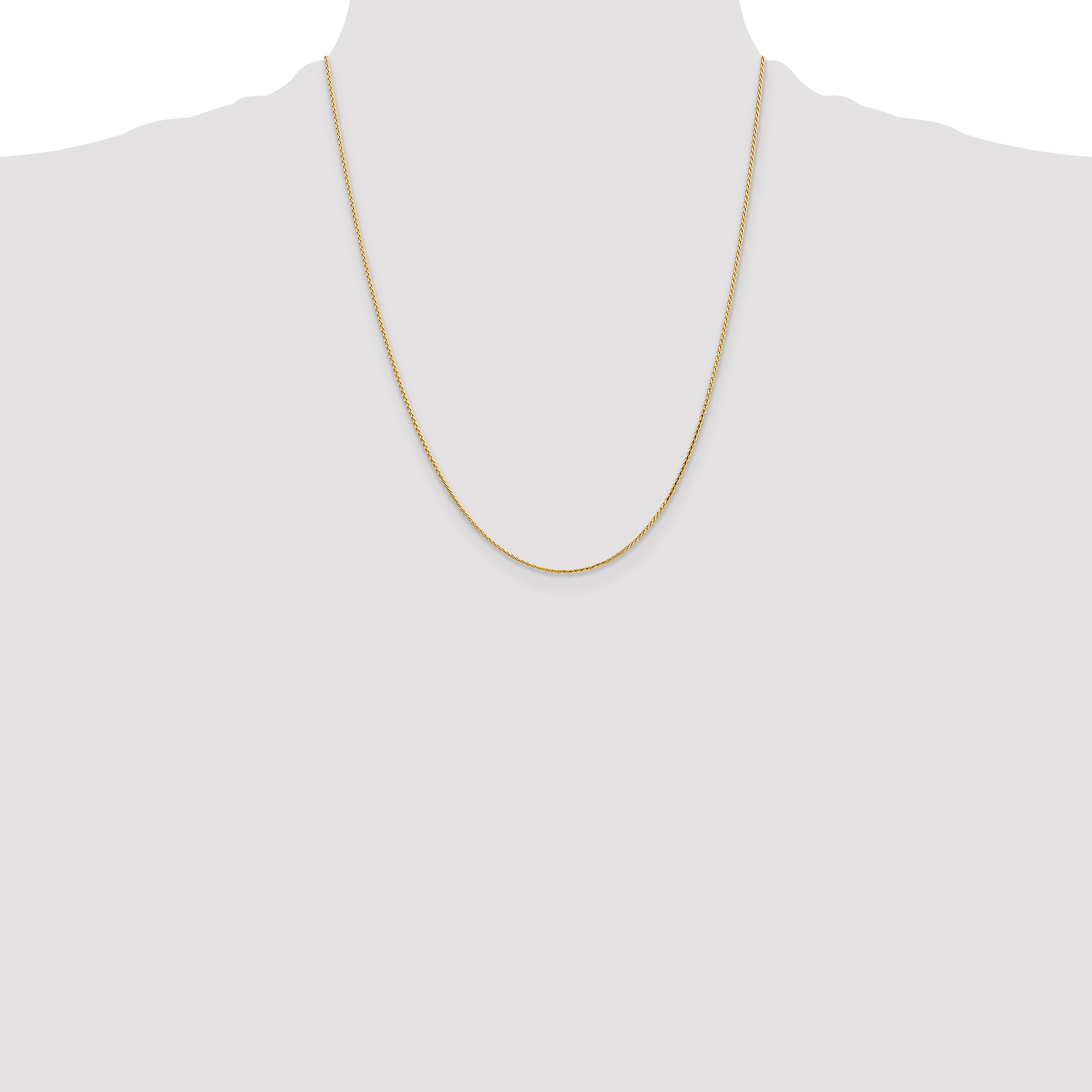 14K 1mm D/C Parisian Wheat Chain