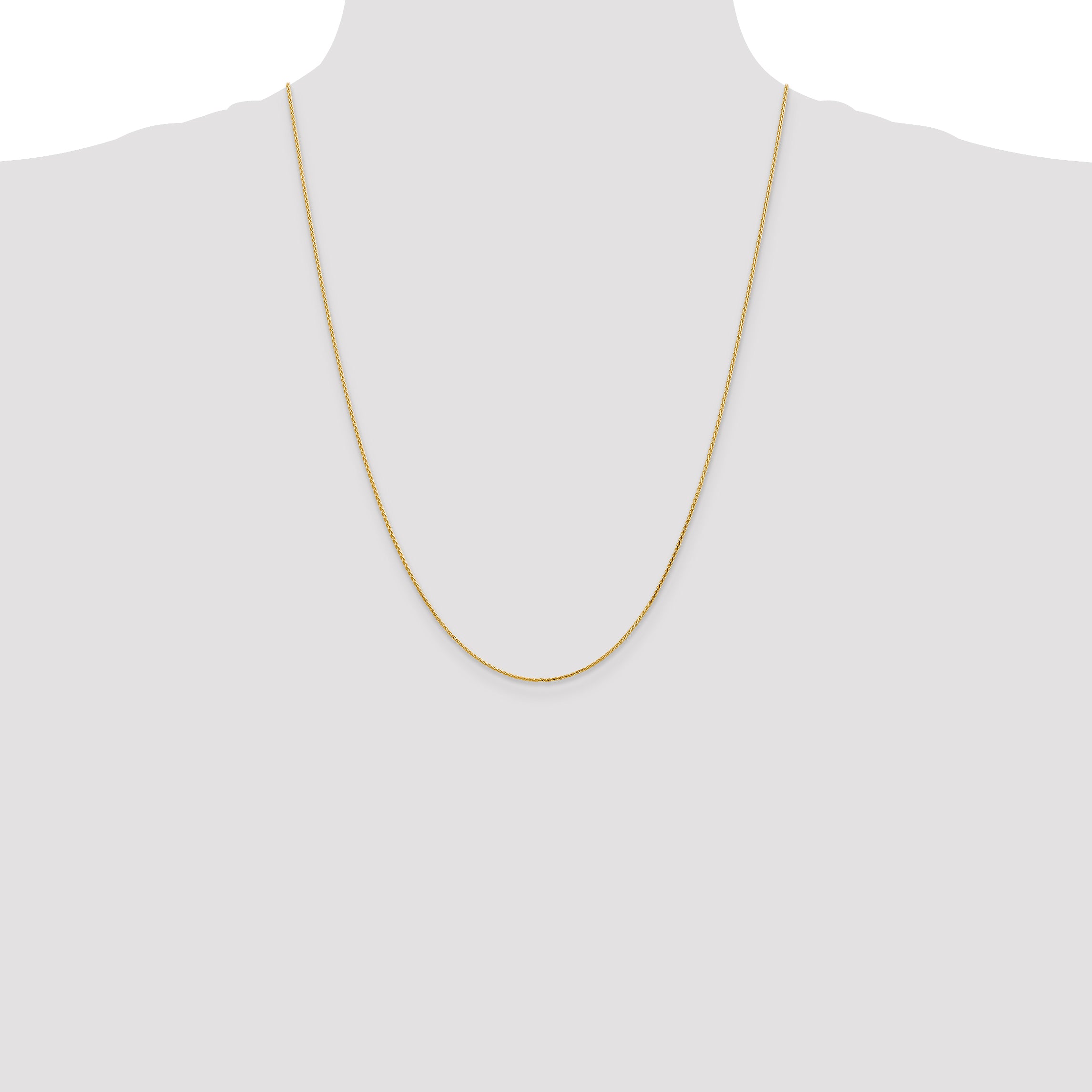 14K 1mm D/C Parisian Wheat Chain