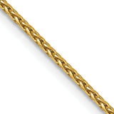 14K 1.4mm D/C Parisian Wheat Chain