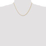 14K 1.4mm D/C Parisian Wheat Chain