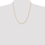14K 1.4mm D/C Parisian Wheat Chain