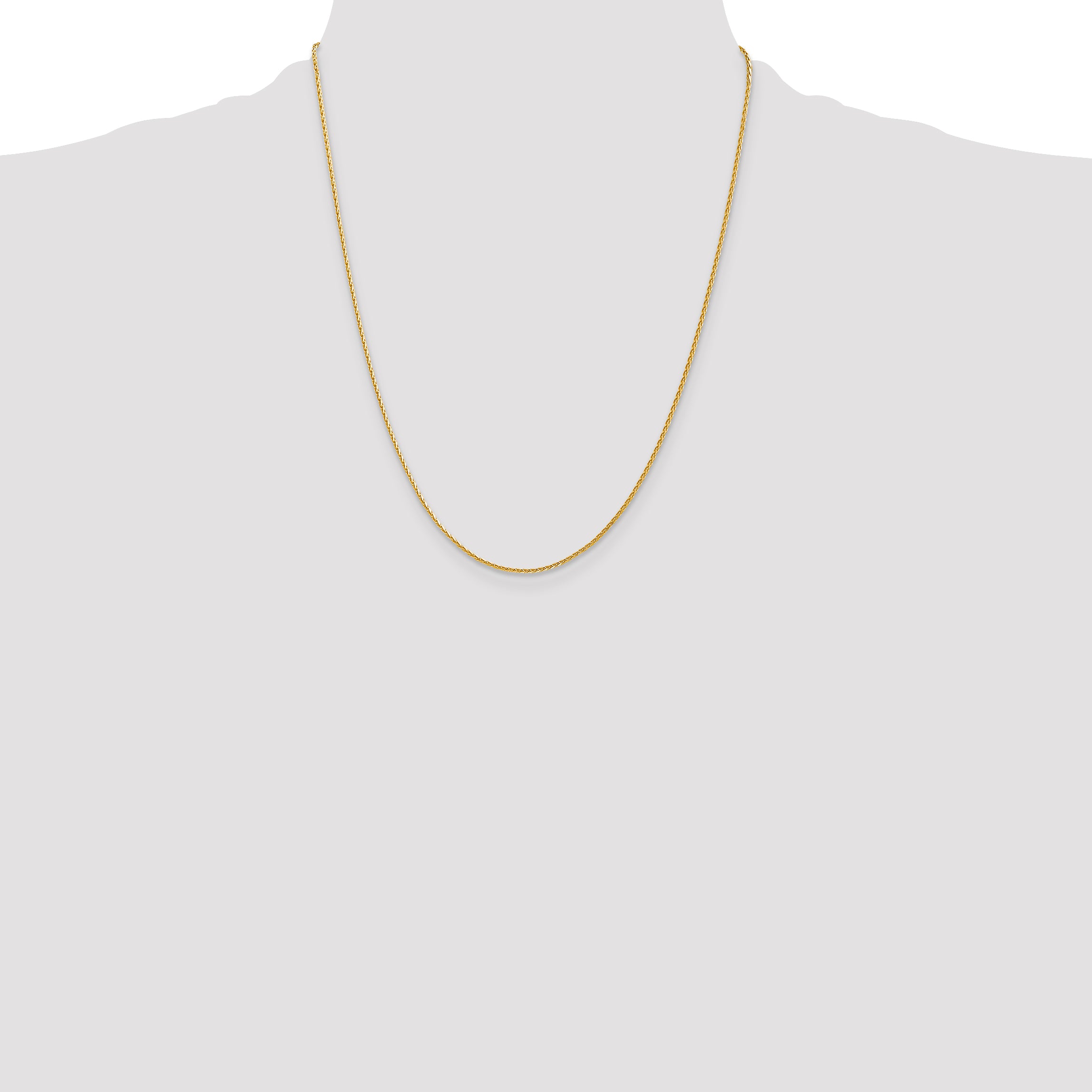 14K 1.4mm D/C Parisian Wheat Chain