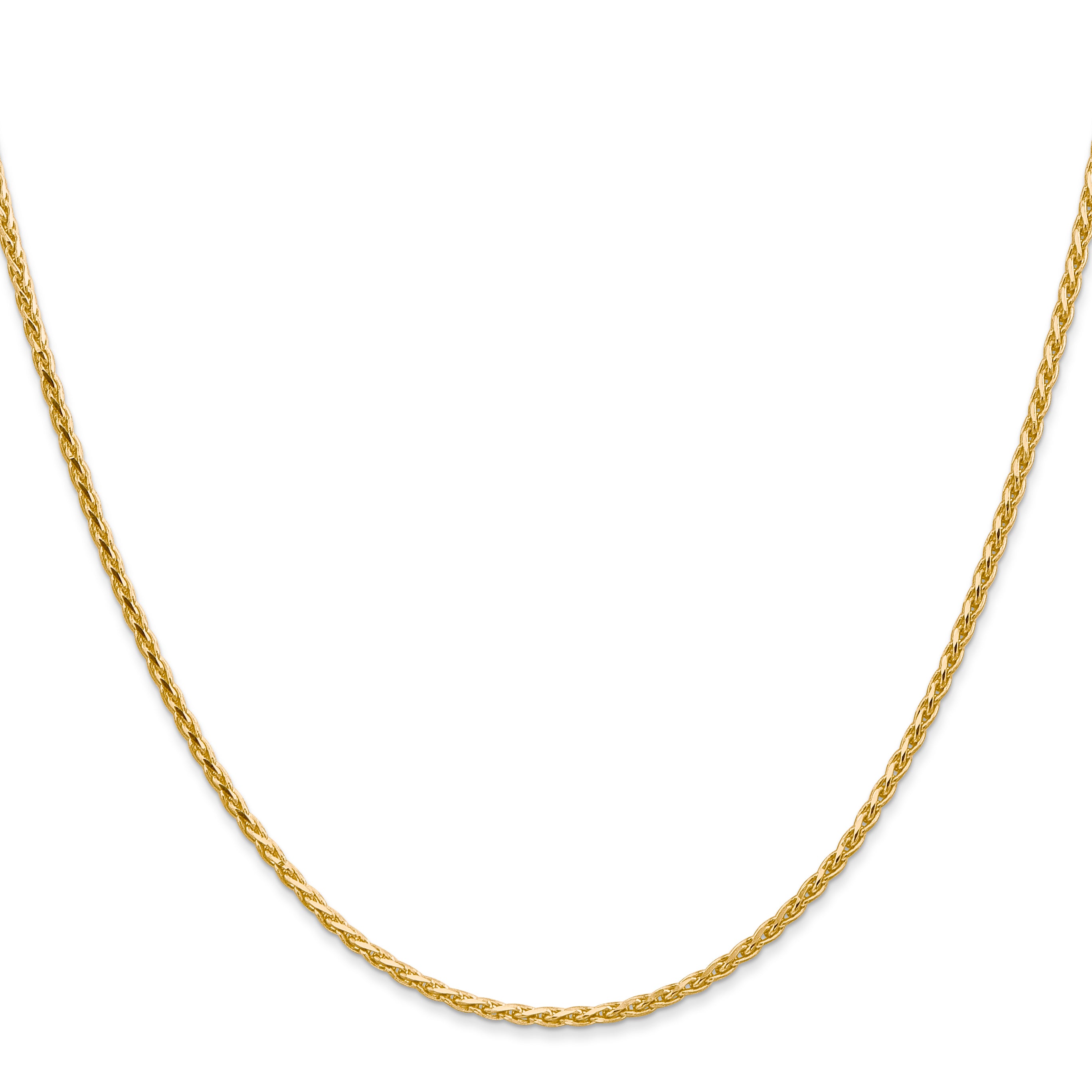 14K 1.6mm D/C Parisian Wheat Chain