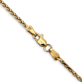 14K 1.6mm D/C Parisian Wheat Chain