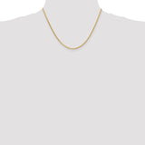 14K 1.6mm D/C Parisian Wheat Chain