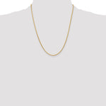 14K 1.6mm D/C Parisian Wheat Chain