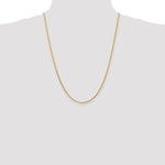 14K 1.6mm D/C Parisian Wheat Chain