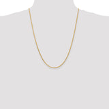 14K 1.6mm D/C Parisian Wheat Chain