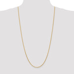 14K 1.6mm D/C Parisian Wheat Chain