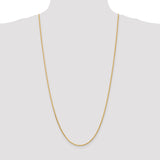 14K 1.6mm D/C Parisian Wheat Chain