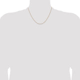 14k .8mm Light-Baby Rope Chain