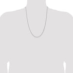 14k White Gold 1.25mm Spiga Chain