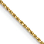 14K .7mm Round Parisian Wheat Chain