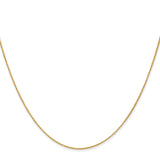 14K .7mm Round Parisian Wheat Chain