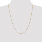 14K .7mm Round Parisian Wheat Chain