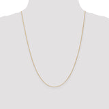 14K .7mm Round Parisian Wheat Chain