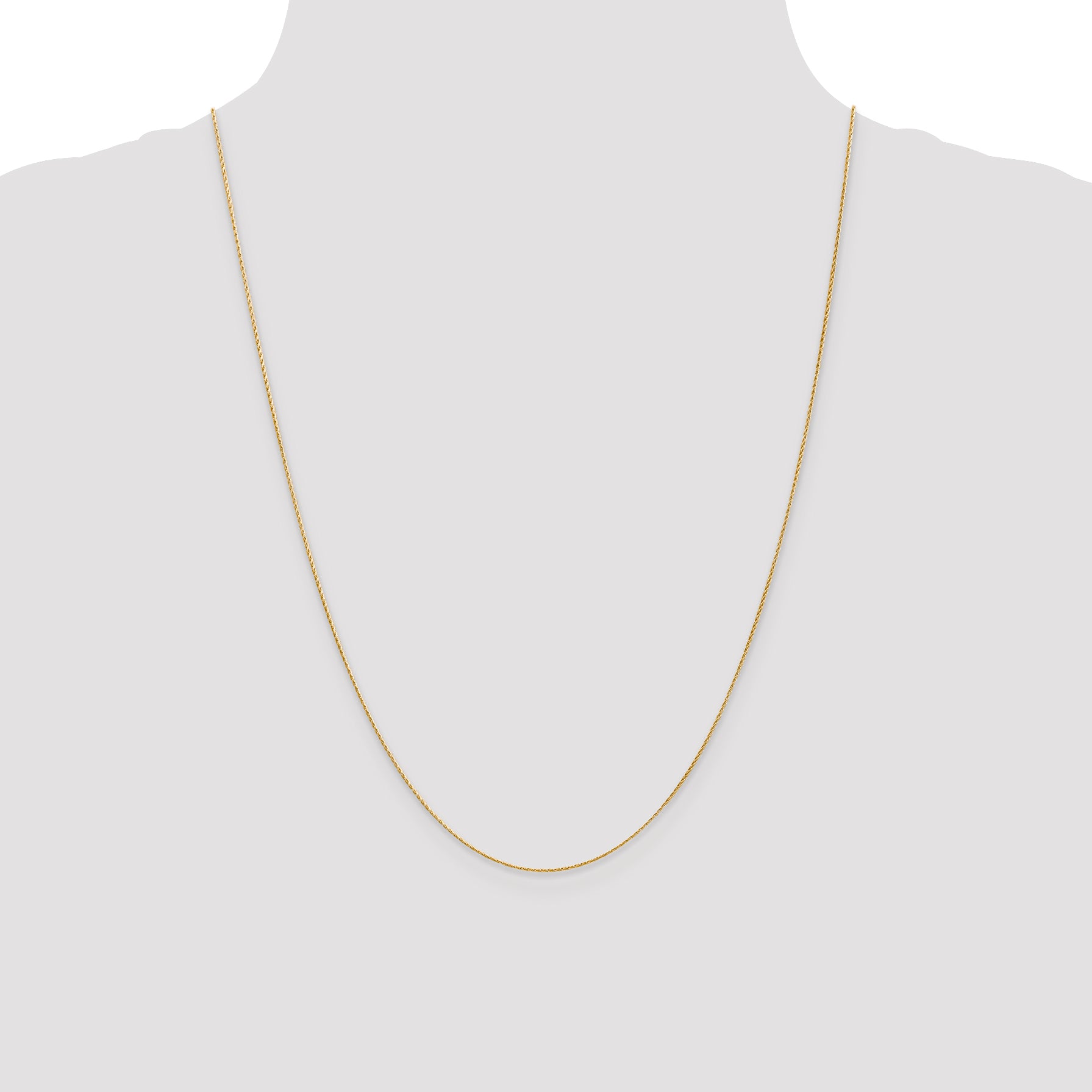 14K .7mm Round Parisian Wheat Chain