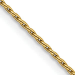 14K 1mm Round Parisian Wheat Chain