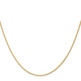14K 1mm Round Parisian Wheat Chain