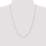 14K 1mm Round Parisian Wheat Chain