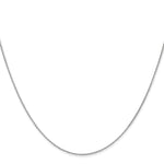 14K White Gold .7mm Round Parisian Wheat Chain