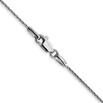 14K White Gold .7mm Round Parisian Wheat Chain