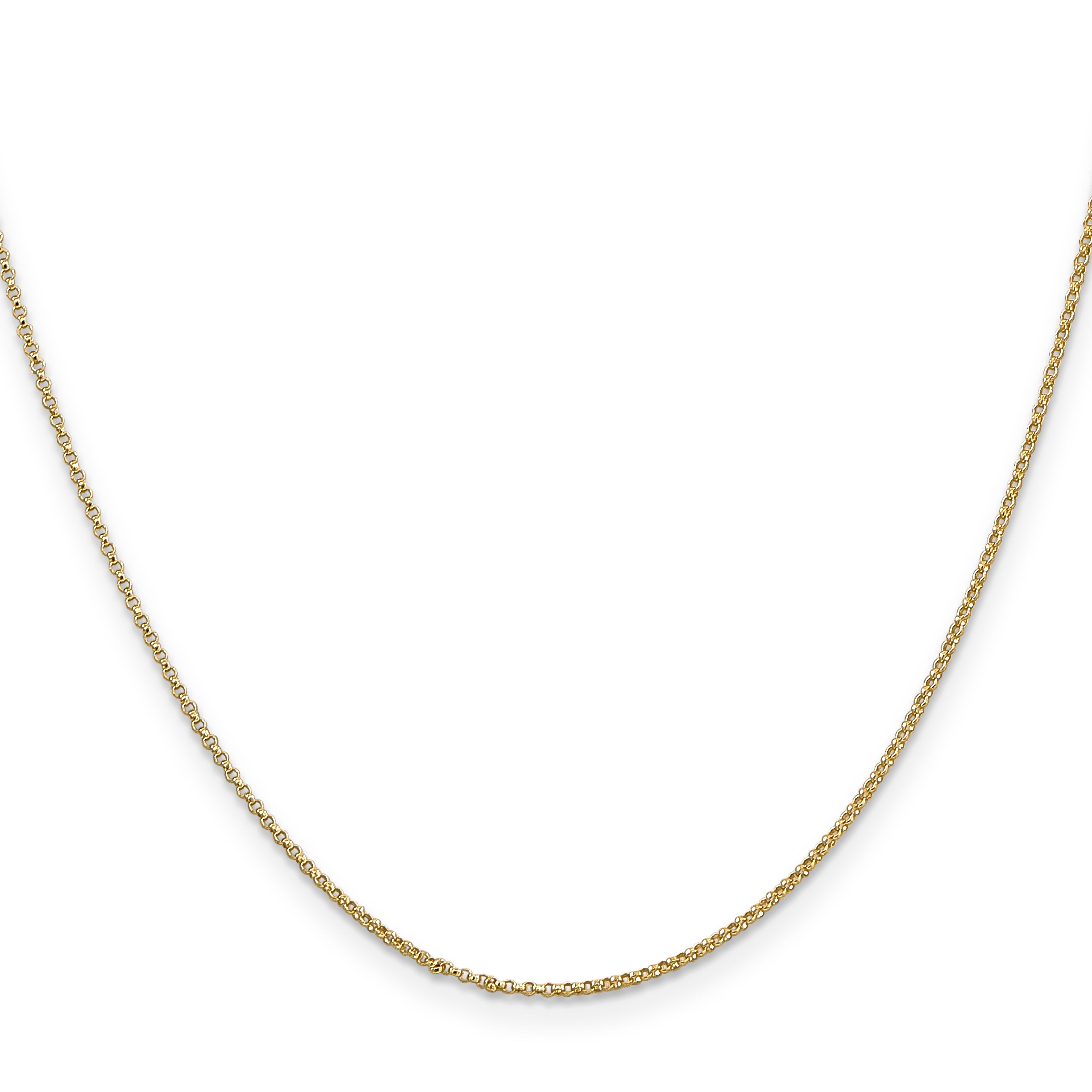 14k 1.15mm Rolo Pendant Chain