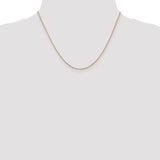 14k 1.15mm Rolo Pendant Chain