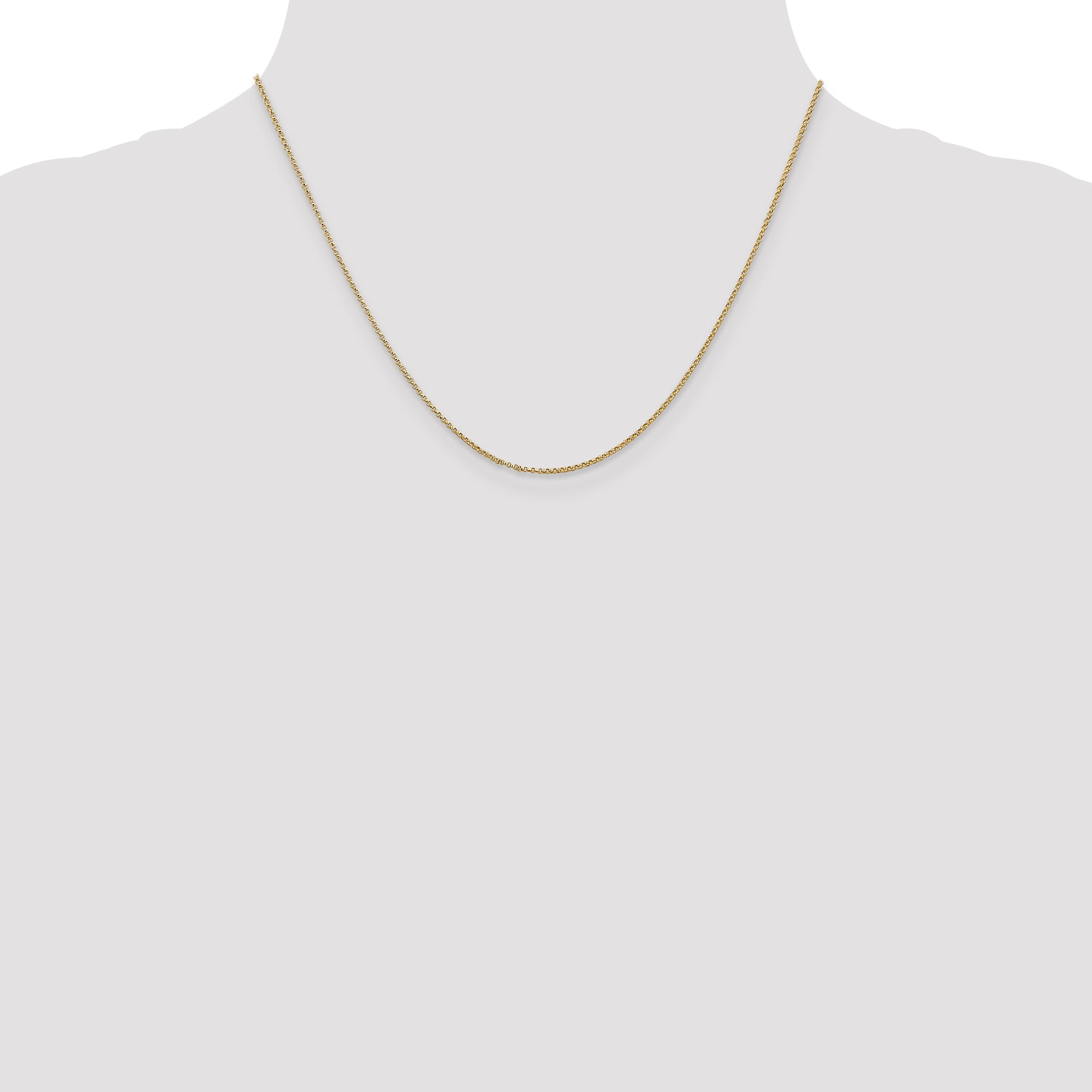 14k 1.15mm Rolo Pendant Chain