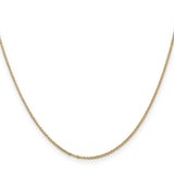 14k 1.15mm Rolo Pendant Chain