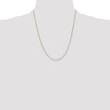 14k 1.55mm Rolo Pendant Chain