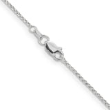 14k White Gold 1.15mm Rolo Pendant Chain