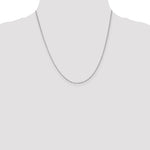 14k White Gold 1.15mm Rolo Pendant Chain