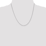 14k White Gold 1.15mm Rolo Pendant Chain