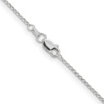 14k White Gold 1.15mm Rolo Pendant Chain