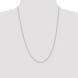 14k White Gold 1.15mm Rolo Pendant Chain