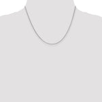 14k White Gold 1.55mm Rolo Pendant Chain