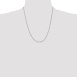 14k White Gold 1.55mm Rolo Pendant Chain