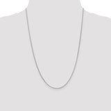 14k White Gold 1.55mm Rolo Pendant Chain