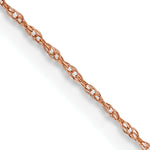 14k Rose Gold .5mm Baby Rope Chain