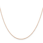 14k Rose Gold .5mm Baby Rope Chain